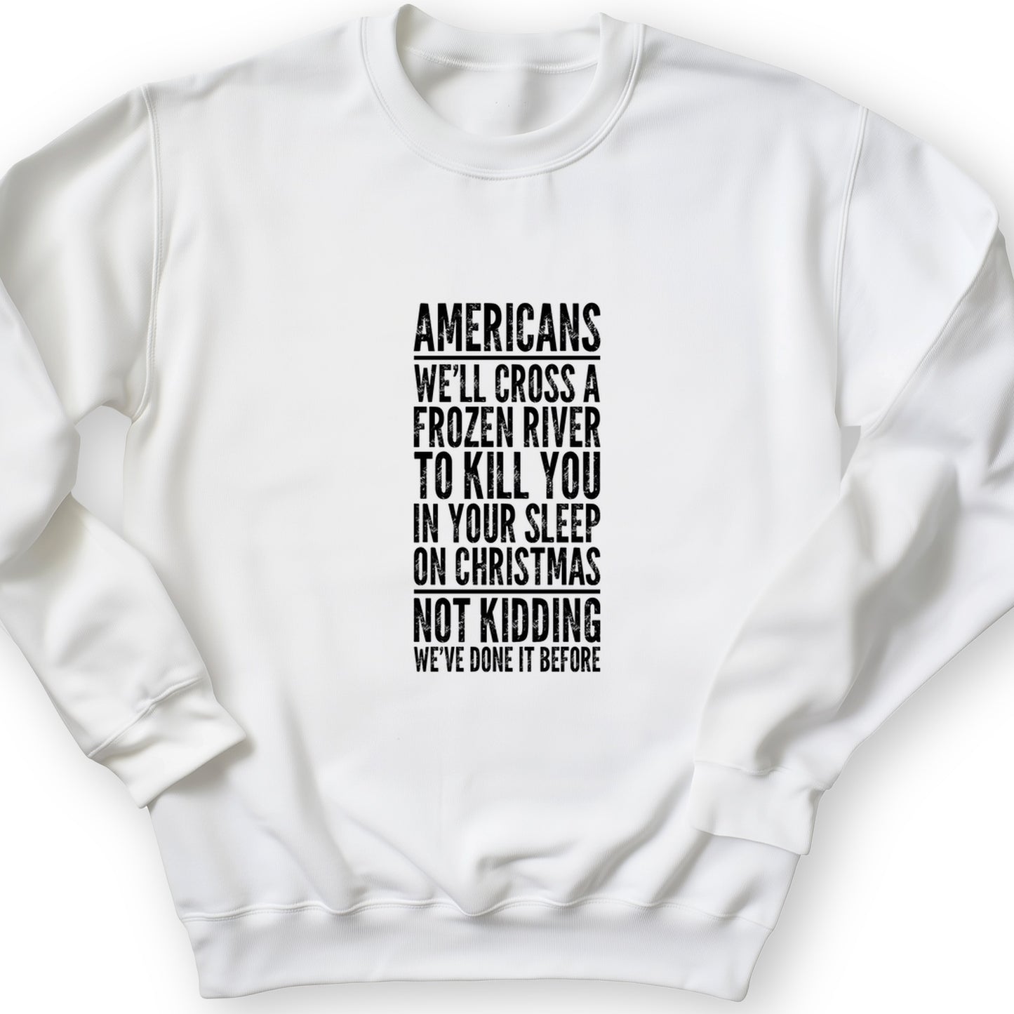 Cross A River On Xmas Crewneck