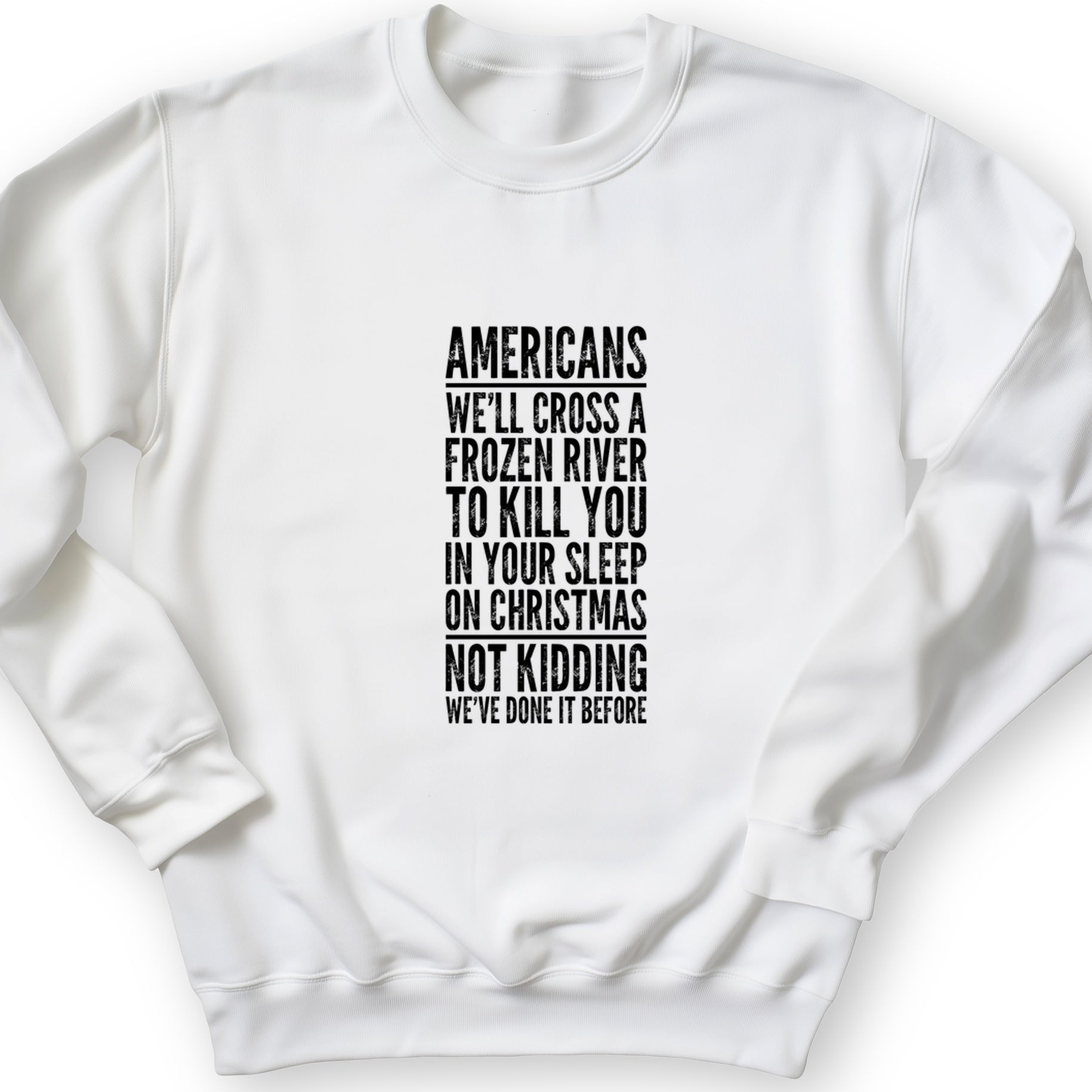 Cross A River On Xmas Crewneck