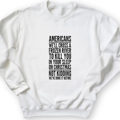 Cross A River On Xmas Crewneck