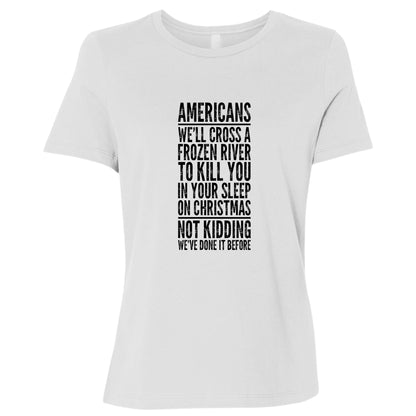 Cross A River On Xmas Women's T-Shirt
