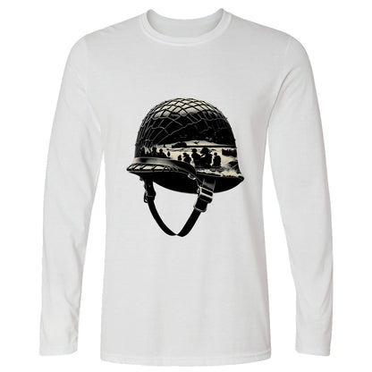 D-Day Helmet Long Sleeve T-Shirt