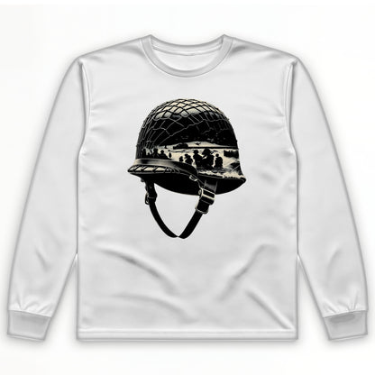 D-Day Helmet Long Sleeve T-Shirt