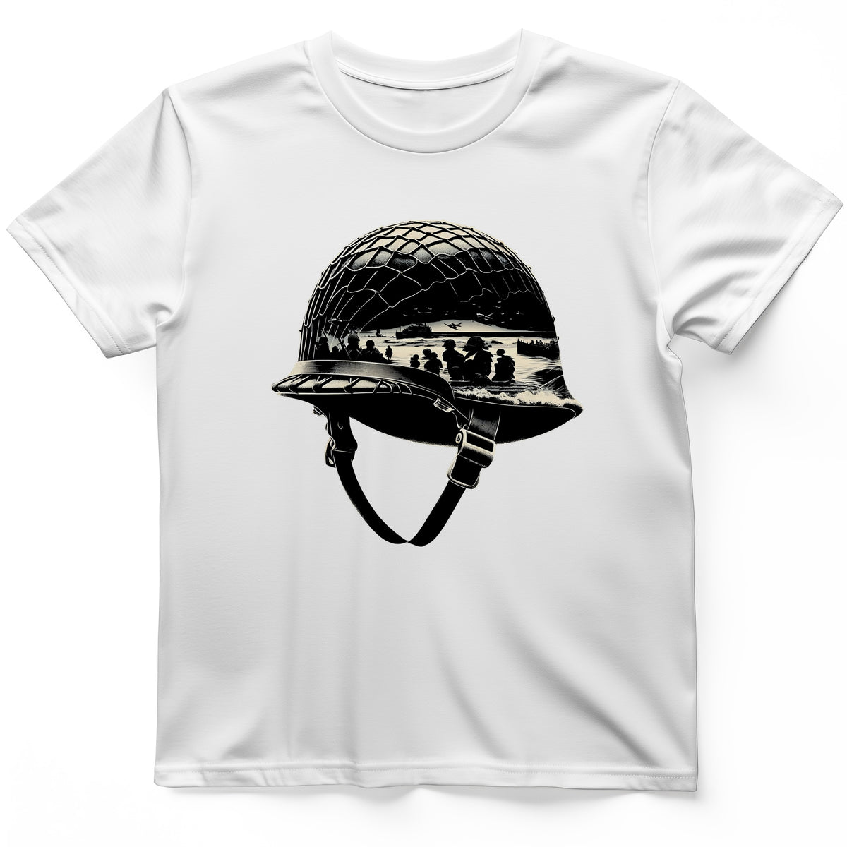 D-Day Helmet T-Shirt