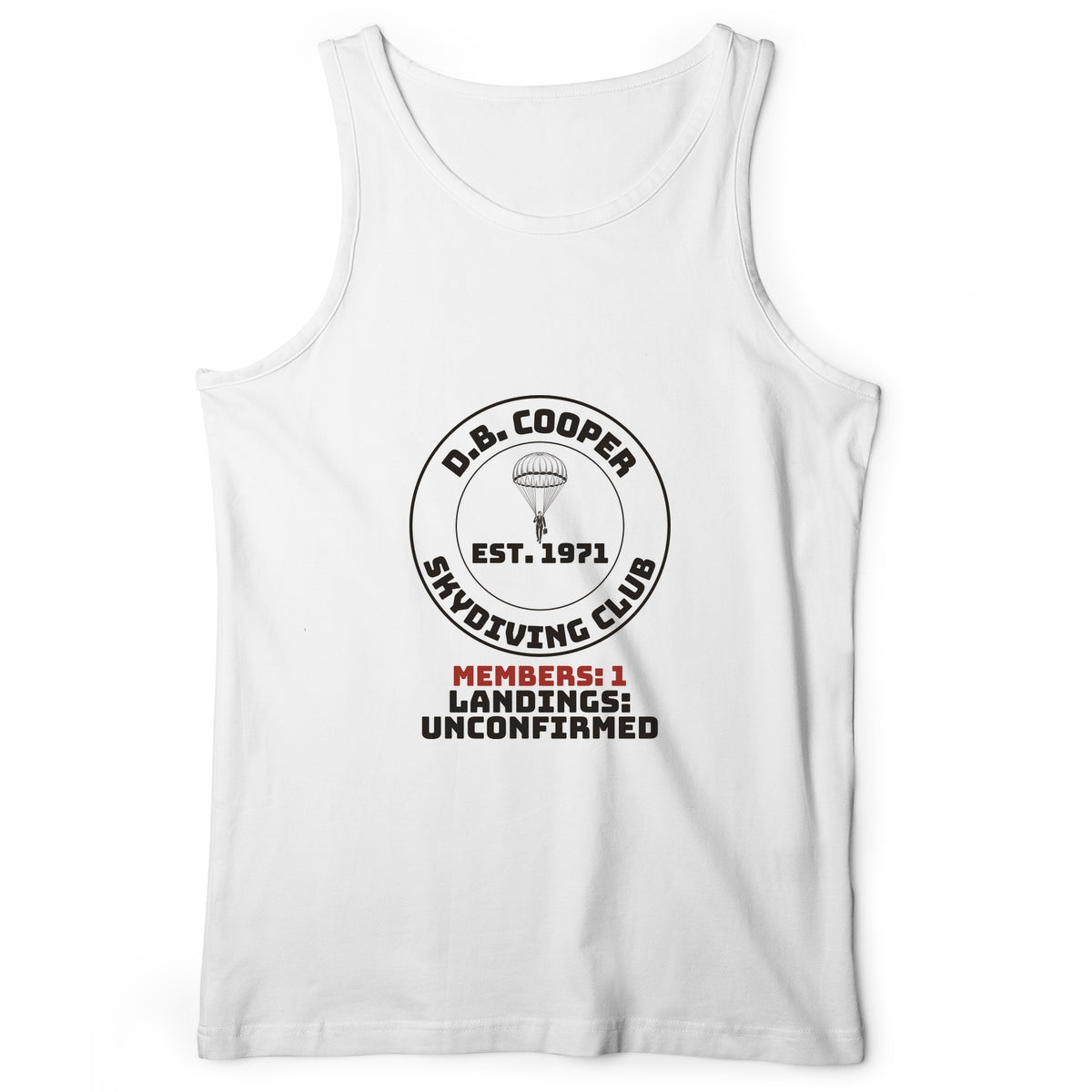 DB Cooper Skydiving Club Tank Top