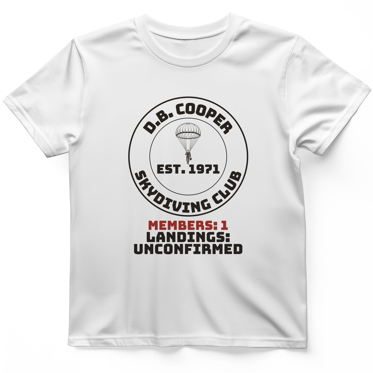 DB Cooper Skydiving Club T-Shirt