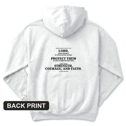 DDay Prayer Back Print Hoodie