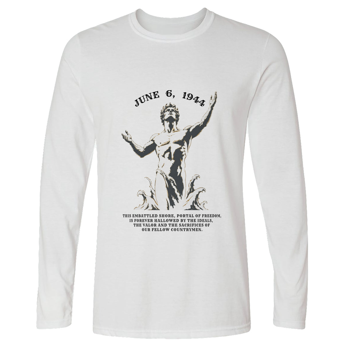 Dday Statue Long Sleeve T-Shirt