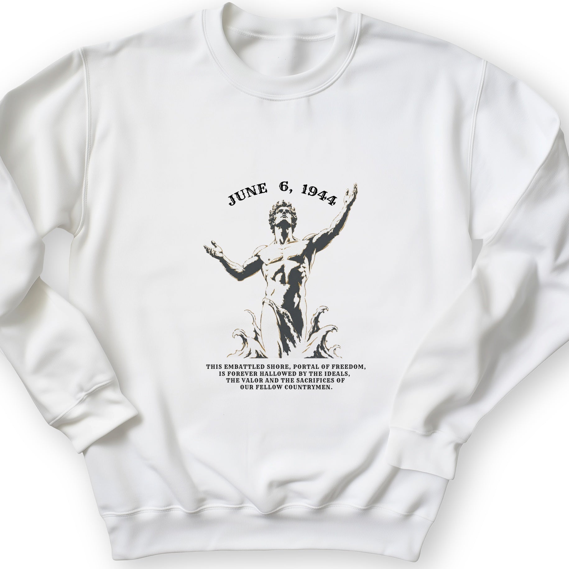 Dday Statue Sweatshirt
