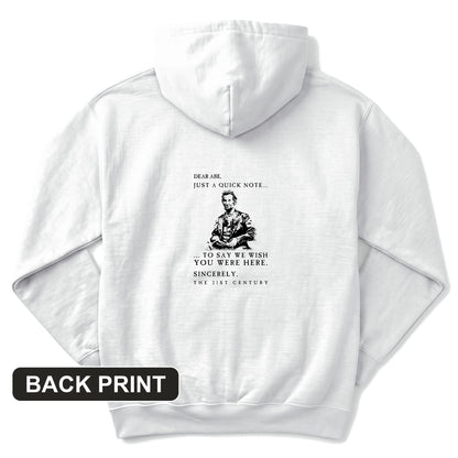 Dear Abe Back Print Hoodie