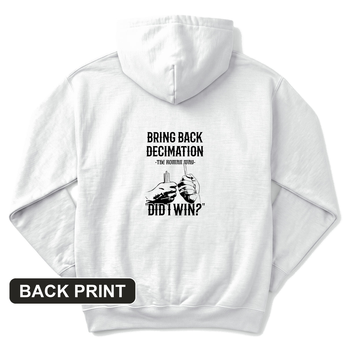 Decimation Back Print Hoodie