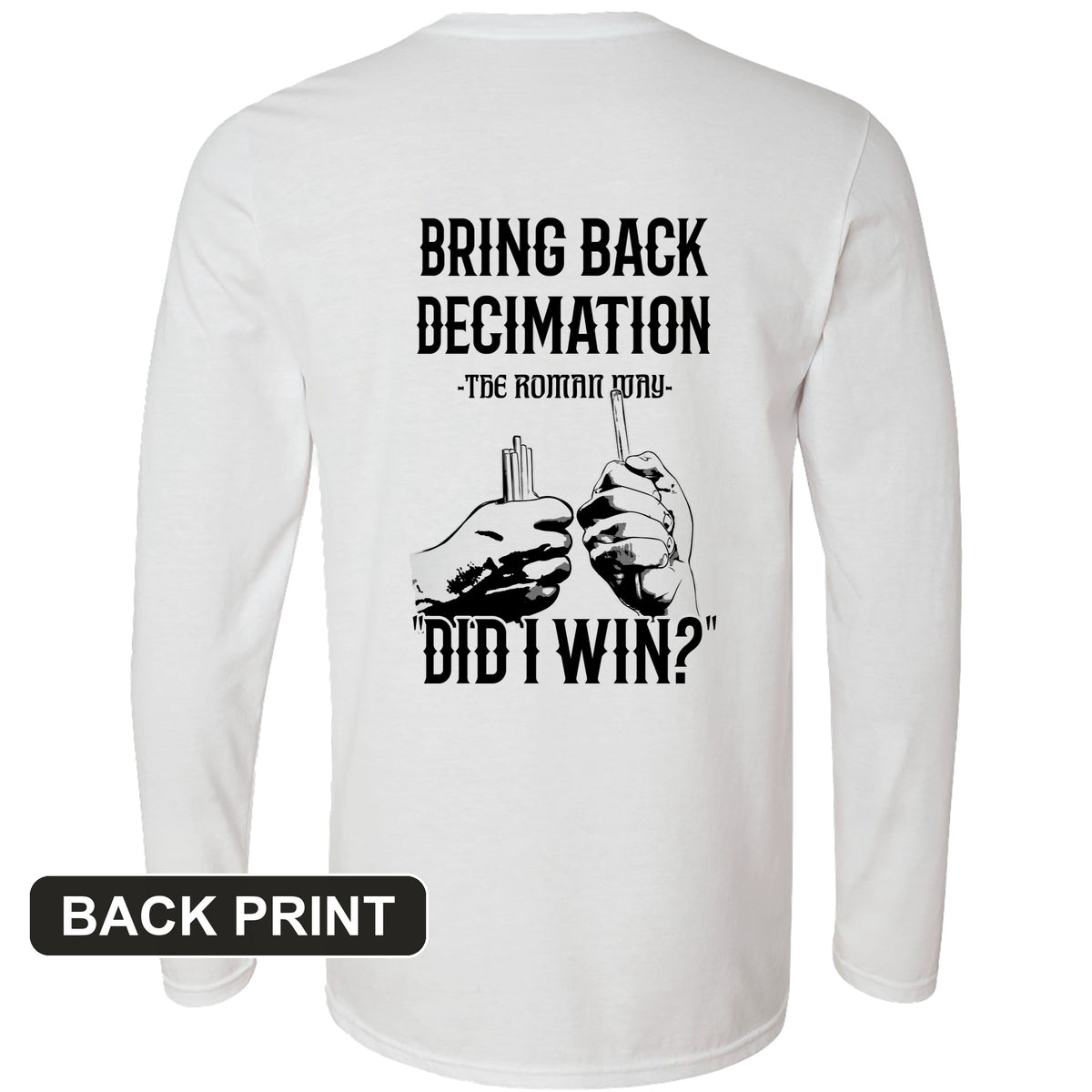 Decimation Back Print Long Sleeve T-Shirt