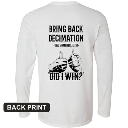 Decimation Back Print Long Sleeve T-Shirt