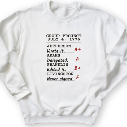 Declaration Of Independence Group Project Crewneck