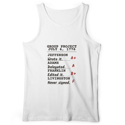 Declaration Of Independence Group Project Tank Top