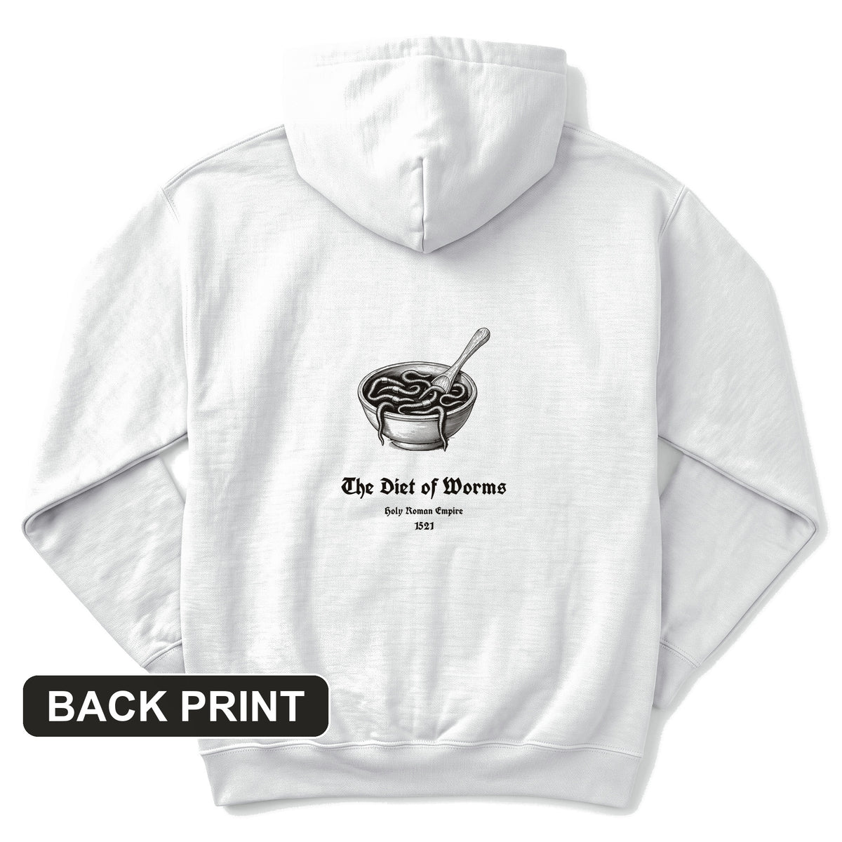 Diet Of Worms Back Print Hoodie