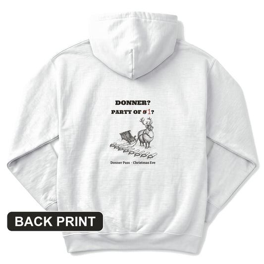 Donner Reindeer Party Of One Back Print Hoodie