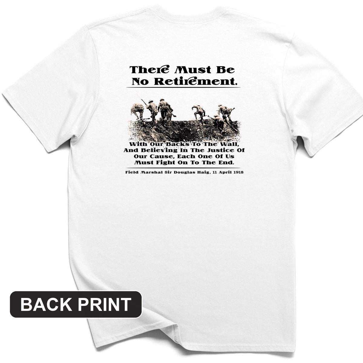 Douglas Haig Back Print T-Shirt