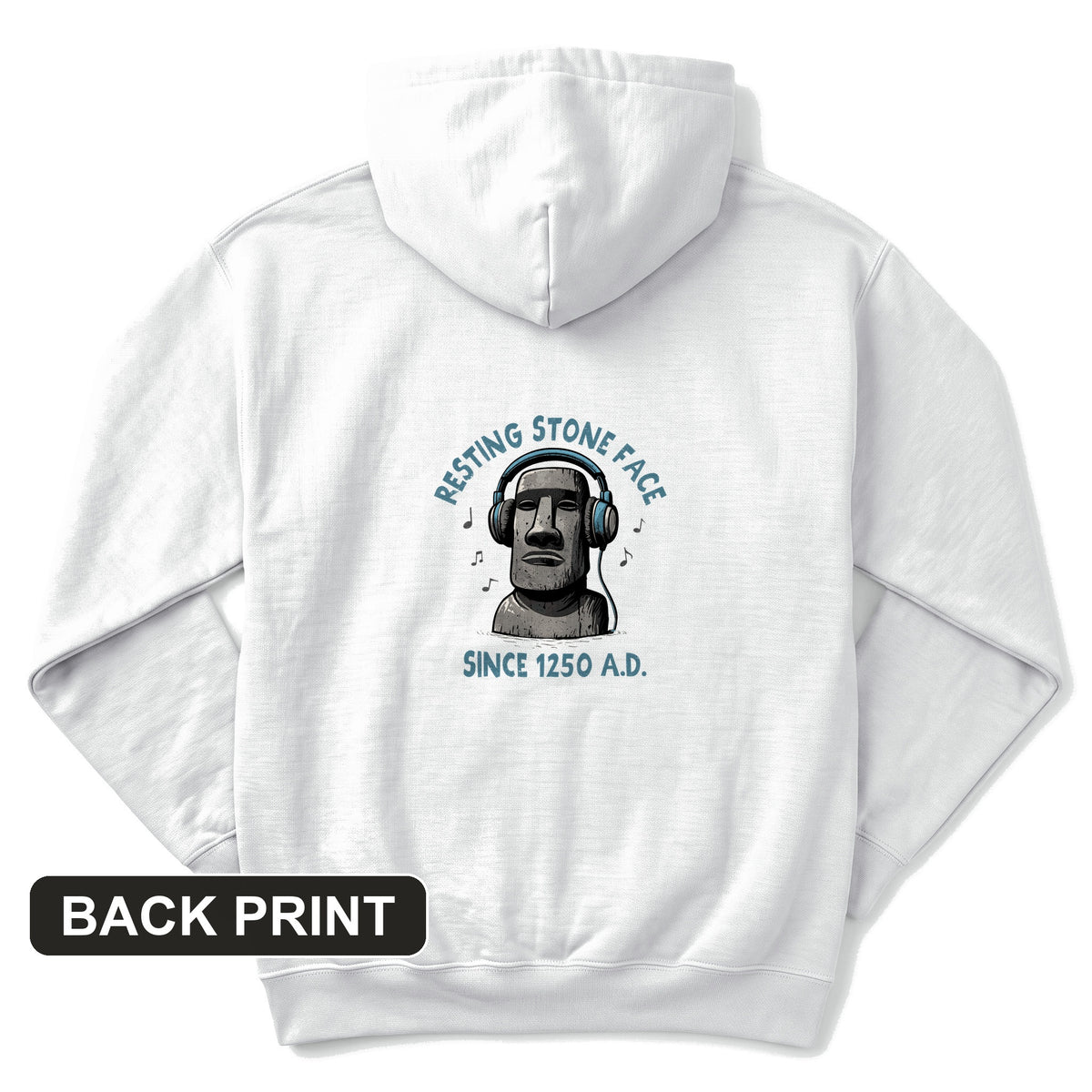 Easter Island Back Print Hoodie