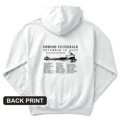 Edmund Fitzgerald Back Print Hoodie