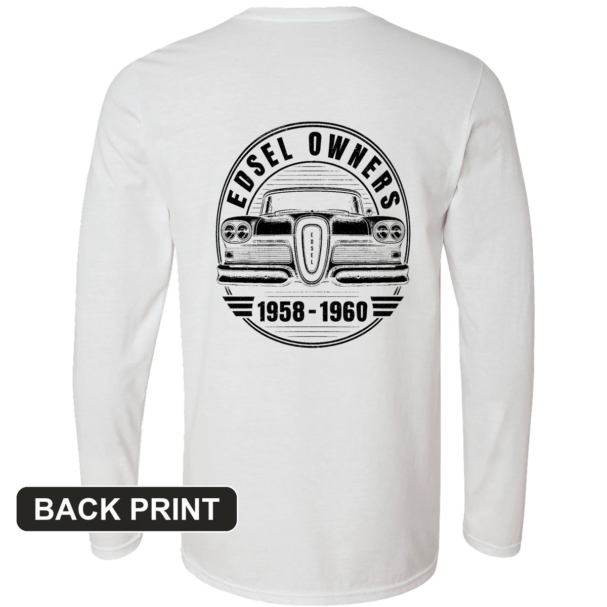 Edsel Back Print Long Sleeve T-Shirt