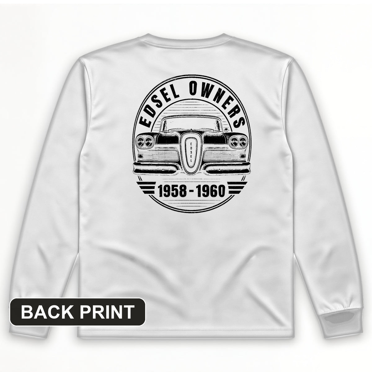 Edsel Back Print Long Sleeve T-Shirt