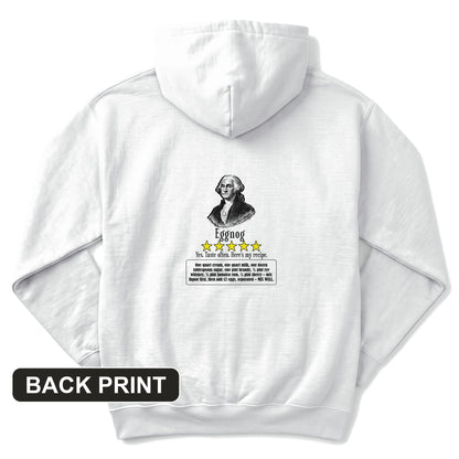 Eggnog George Washington Back Print Hoodie