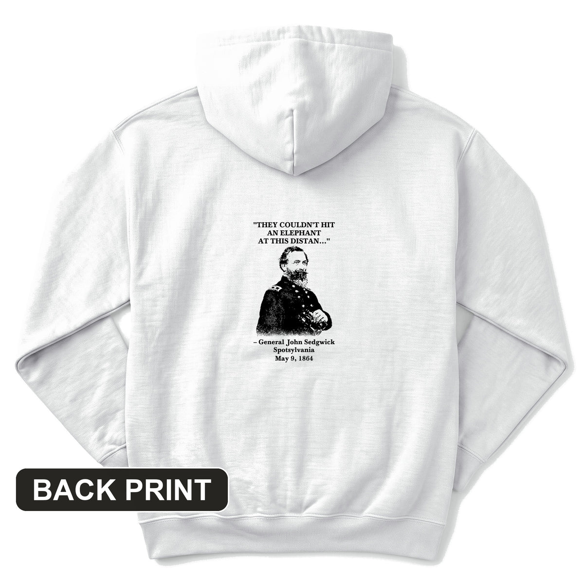 Elephant Back Print Hoodie