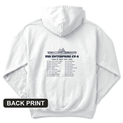 Enterprise Tour Of Duty Back Print Hoodie