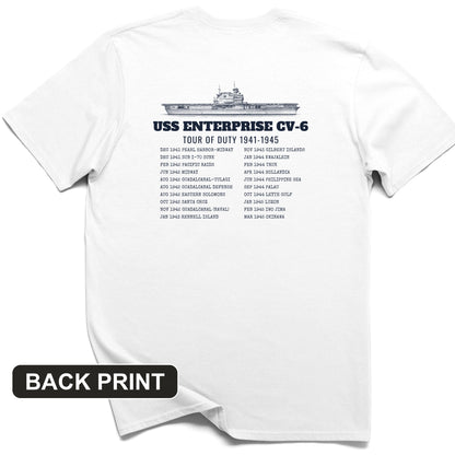 Enterprise Tour Of Duty Back Print T-Shirt