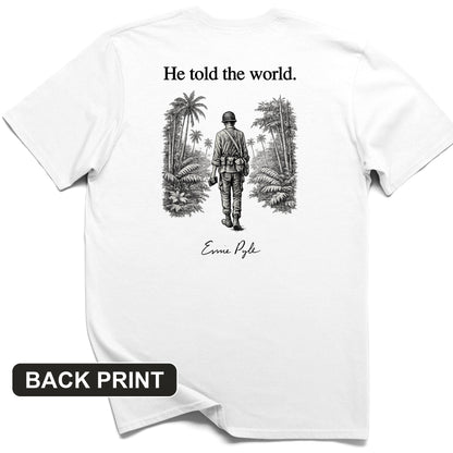 Ernie Pyle Back Print T-Shirt