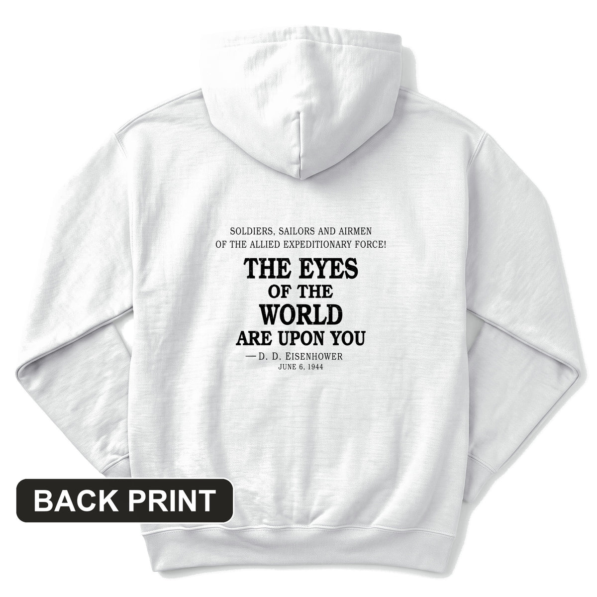 Eyes of the World Back Print Hoodie