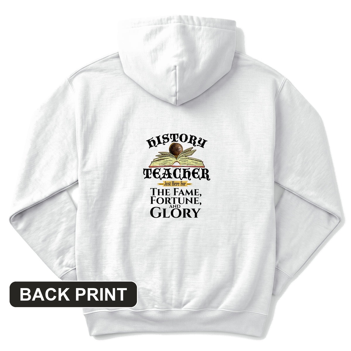 Fame Fortune Glory Back Print Hoodie