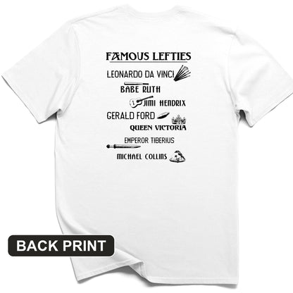 Famous Lefties Back Print T-Shirt