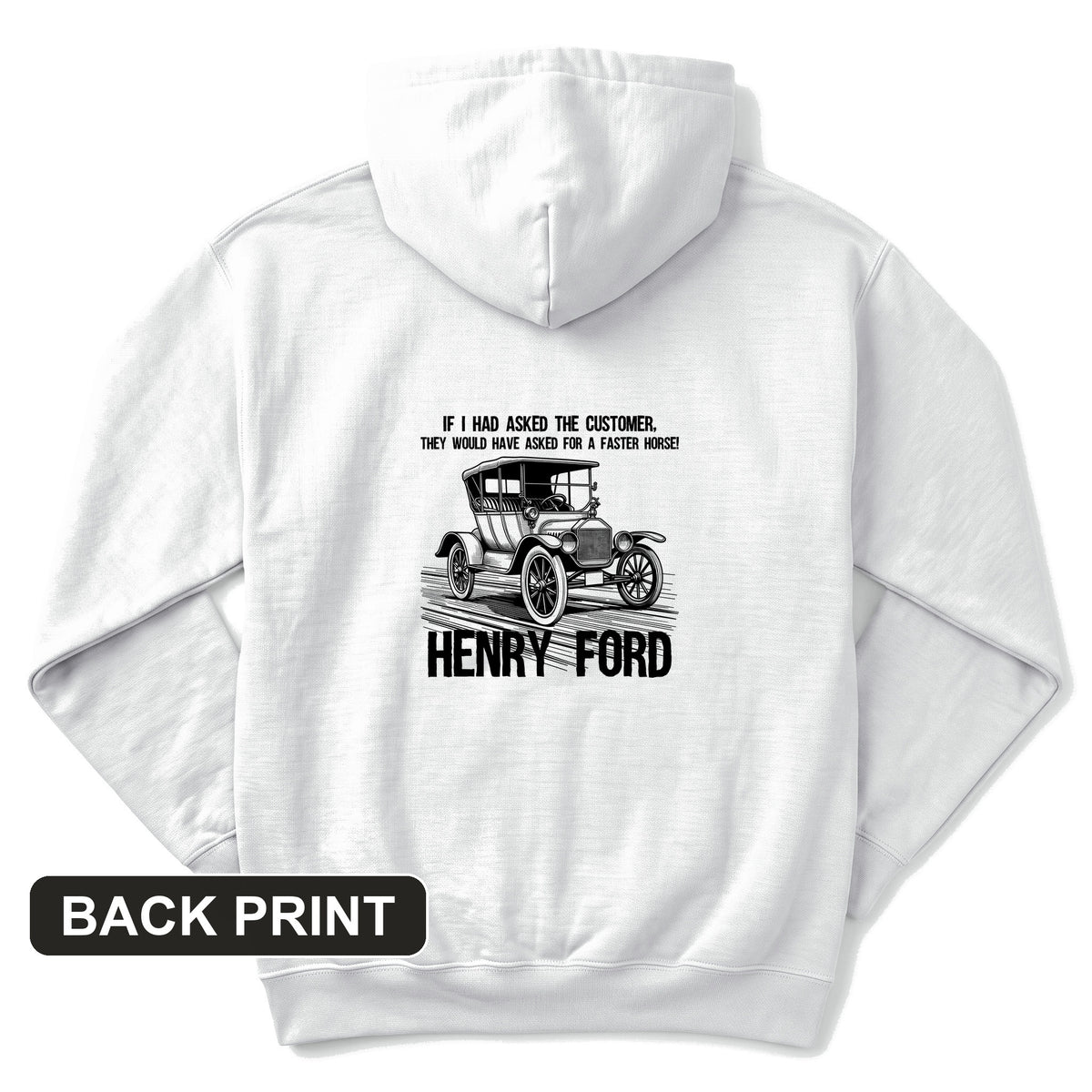 Faster Horse Back Print Hoodie