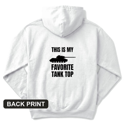 Favorite Tank Top Back Print Hoodie