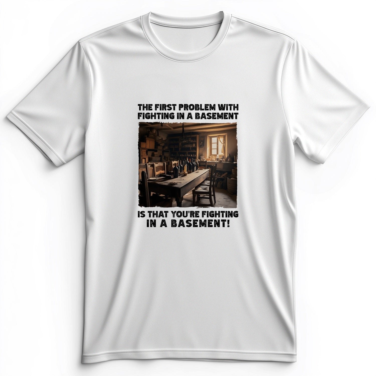 Fighting In A Basement Premium Tee
