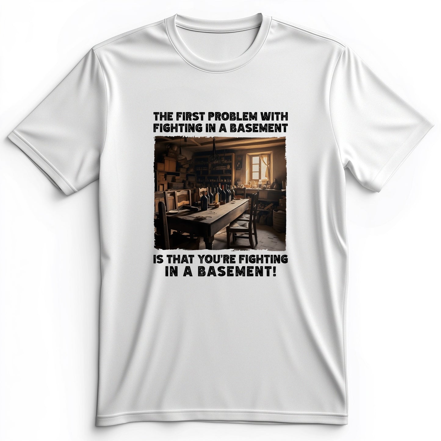 Fighting In A Basement Premium Tee