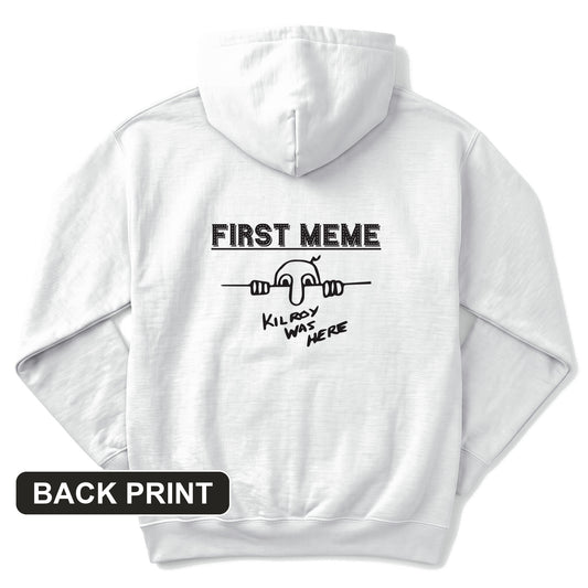First Meme Back Print Hoodie