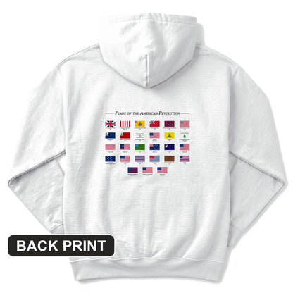 Flags Of The Revolution Back Print Hoodie