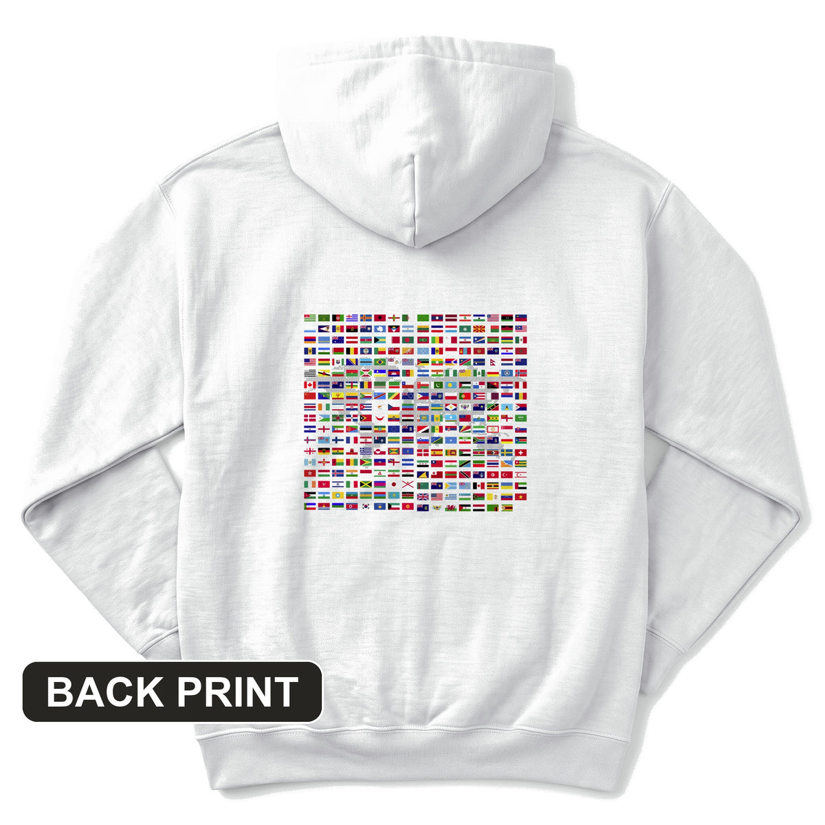 Flags of the World Back Print Hoodie