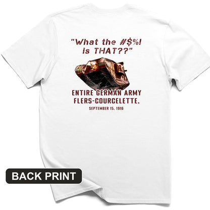 Flers-Courcelette 1916 Back Print T-Shirt