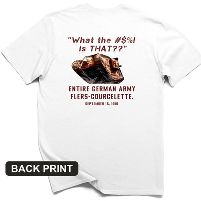Flers-Courcelette 1916 Back Print T-Shirt