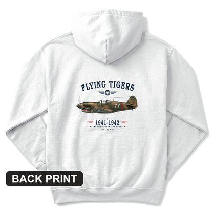 Flying Tigers Back Print Hoodie