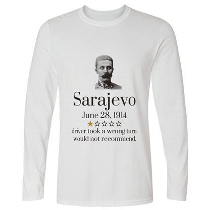 Franz Ferdinand Sarajevo One Star Review Long Sleeve T-Shirt