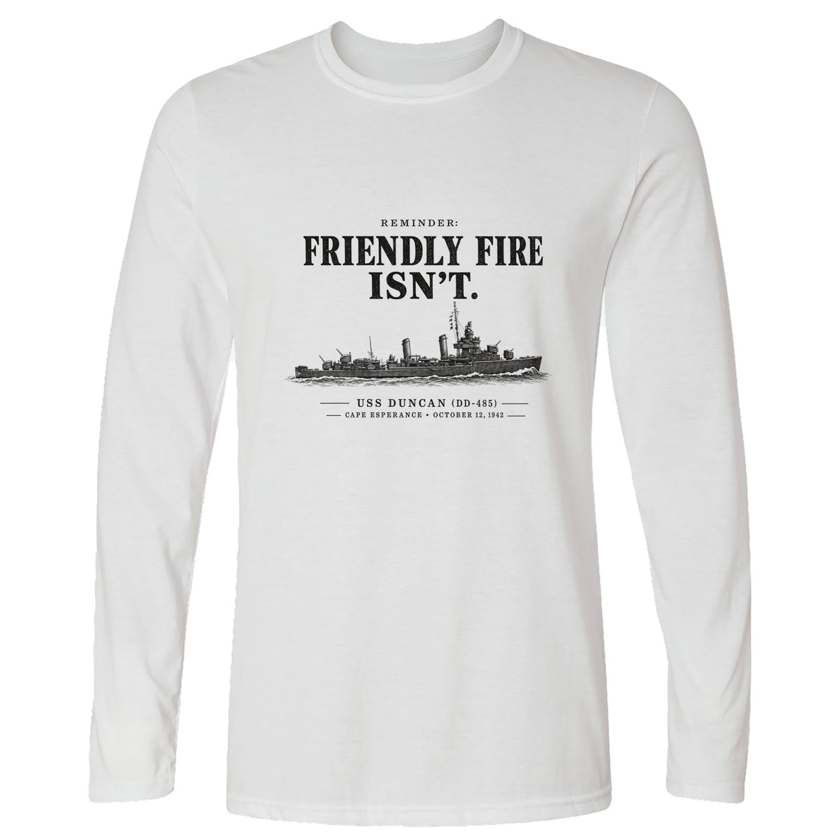 Friendly Fire Isn't Long Sleeve T-Shirt