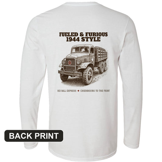 Fueled and Furious Back Print Long Sleeve T-Shirt