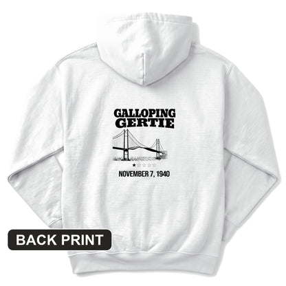 Galloping Gertie Back Print Hoodie
