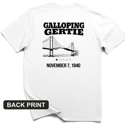 Galloping Gertie Back Print T-Shirt