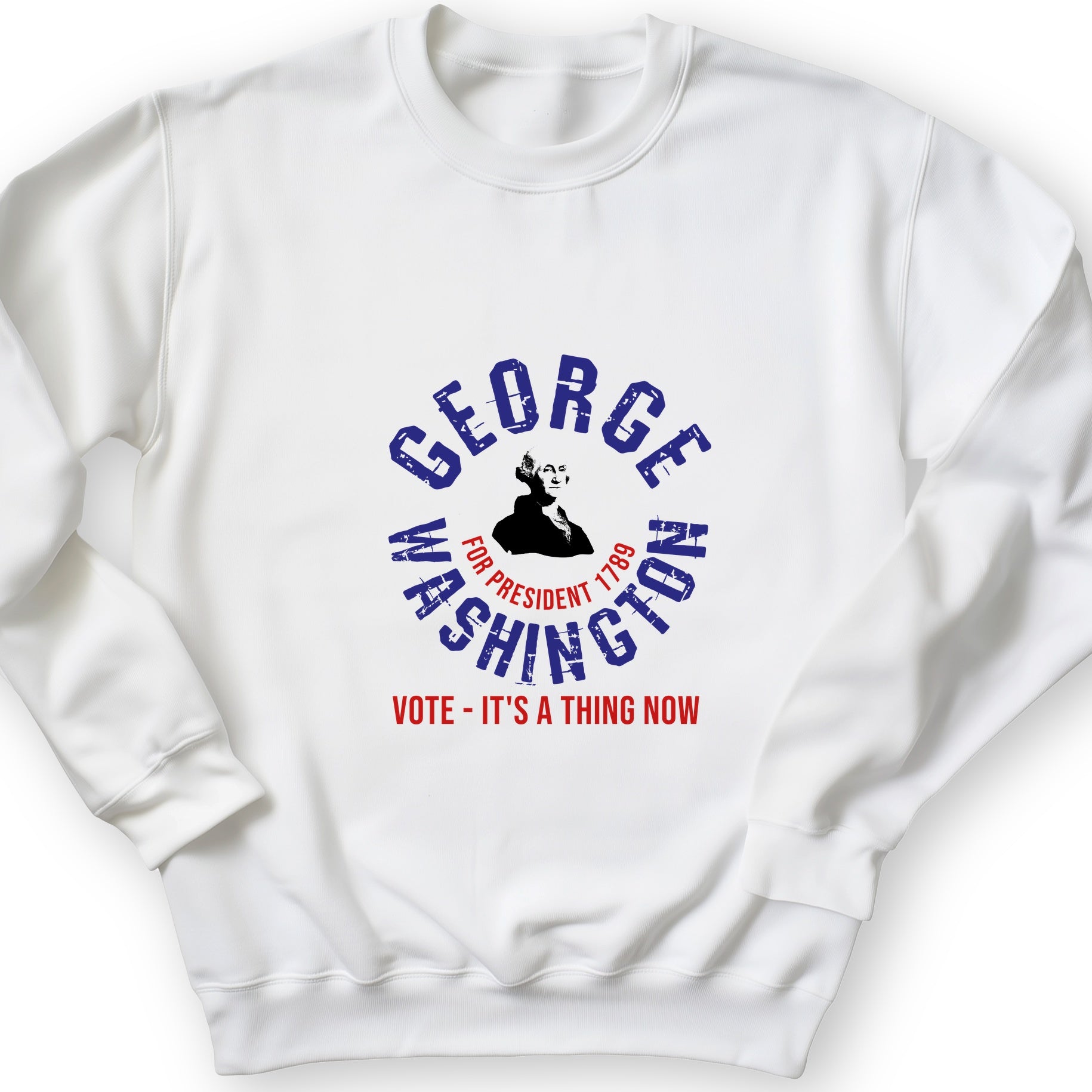 George Washington For President Crewneck