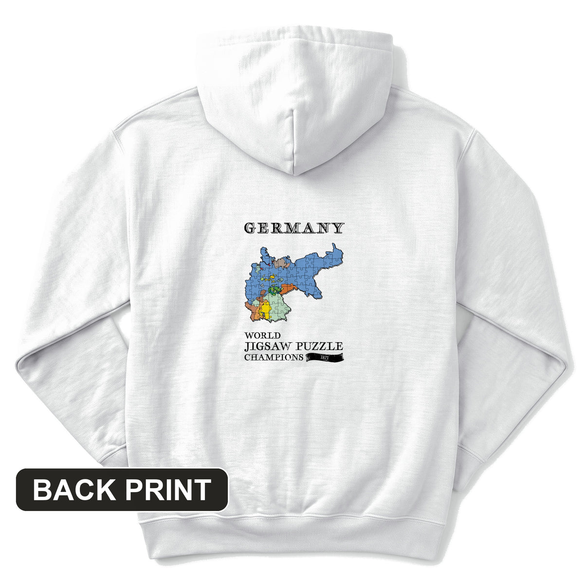 Germany Jigsaw Champion Back Print Hoodie